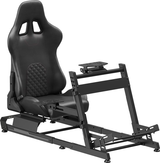 VDD Gaming - Volledig verstelbare Racing cockpit - Sim racing cockpit - Zwart