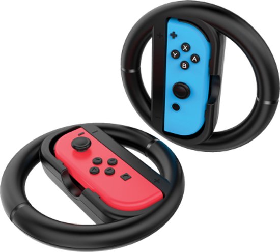Venom Nintendo Switch - Racing Wheels Twin Pack - Geschikt voor Joy-Con Controllers - Set van 2 - Zwart