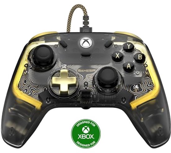 Verbeterde Bedrade Xbox Controller met RGB-verlichting en Hall Effect Joystick - Geschikt voor Xbox Series X|S, Xbox One en PC van Merkloos