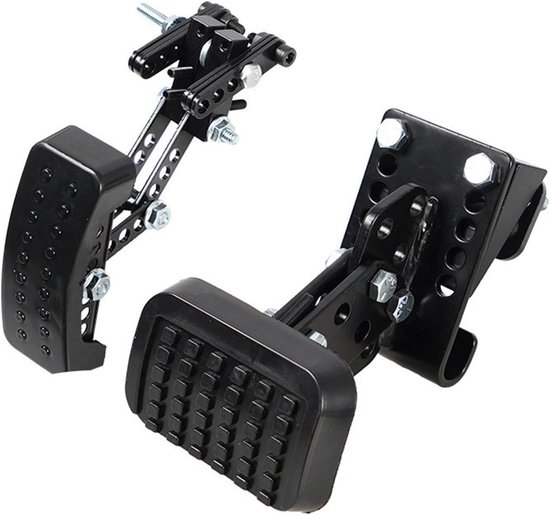Verlengd Rempedaal - Pedaalverlenger Adapter - Verbeterd Rijcomfort - Vrij Instelbaar - 23 x 18 x 9 cm - Zwart