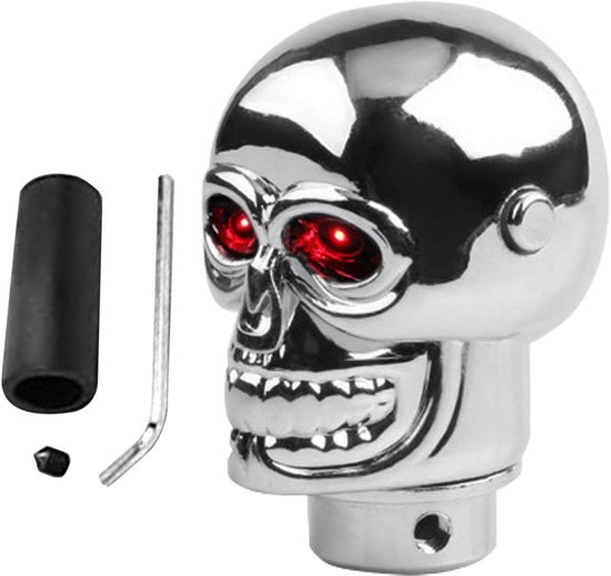 Verlichte autoknop - LED versnellingspook - Nachtelijk schakelen - Verstelbare LED flitsmodi - 6.8 x 4.3 cm - Zwart