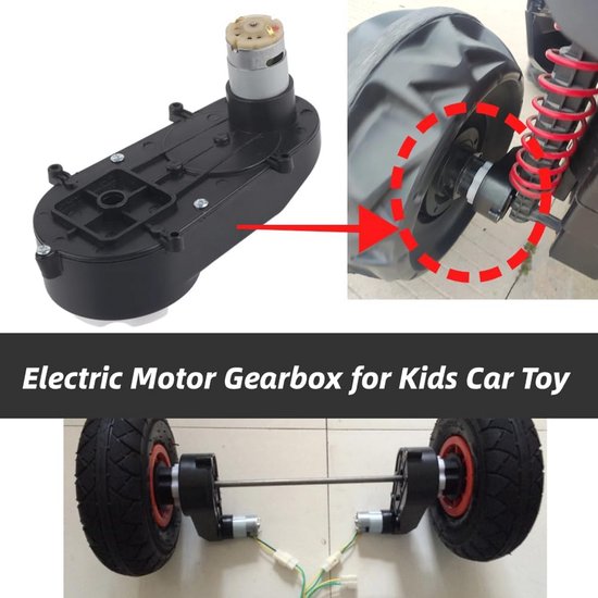 Versnellingsbak elektromotor voor kinderspeelgoedauto 6V of 12V van Merkloos