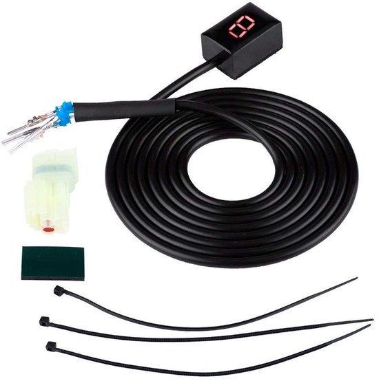 Versnellingsindicator Motorfiets - Schakelindicator Display - Motorrijden - Directe Aflezing - 6 Versnellingen - Rood van Merkloos