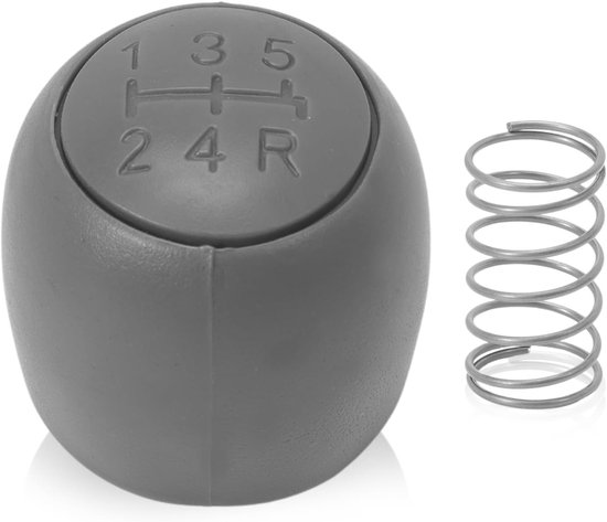 Versnellingspook 5 Versnellingen - Schakelknop Hendel - Auto Interieur Upgrade - Met Terughaalveer - 45x45 Millimeter - Grijs