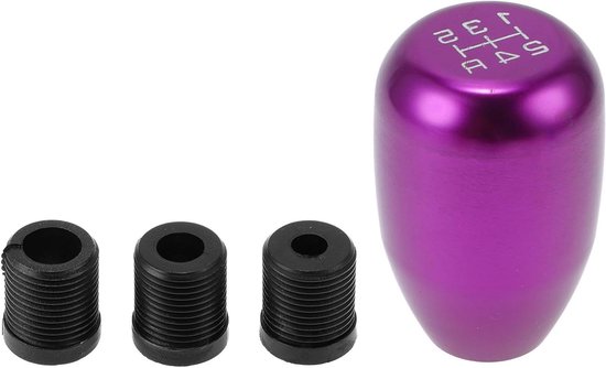 Versnellingspook Aluminium - Pook Handgeschakeld - Auto Interieur - Universele Pasvorm - 6cm - Paars