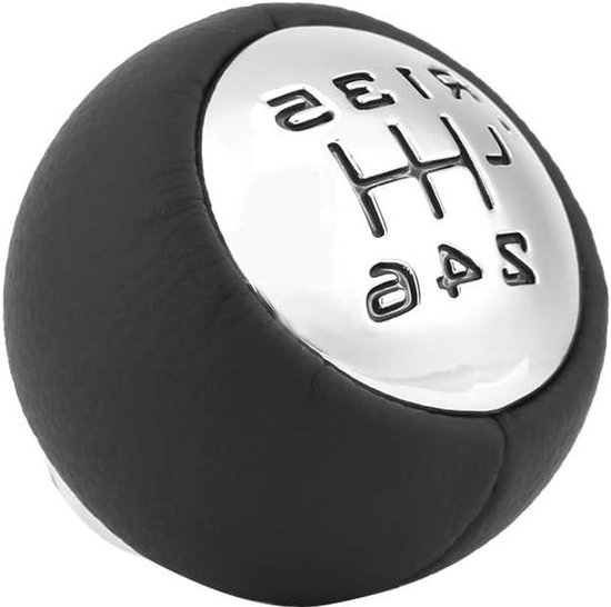 Versnellingspook Auto - Pookknop Schakelpook - Auto Interieur Upgraden - Ergonomisch Ontwerp - Normaal - Zwart/Zilver