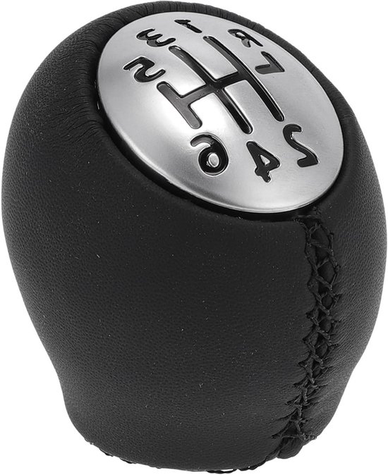 Versnellingspook Auto - Pookknop Schakelpook - Soepel Schakelen - 6 Versnellingen - 1 Stuk - Zwart Zilver van Merkloos