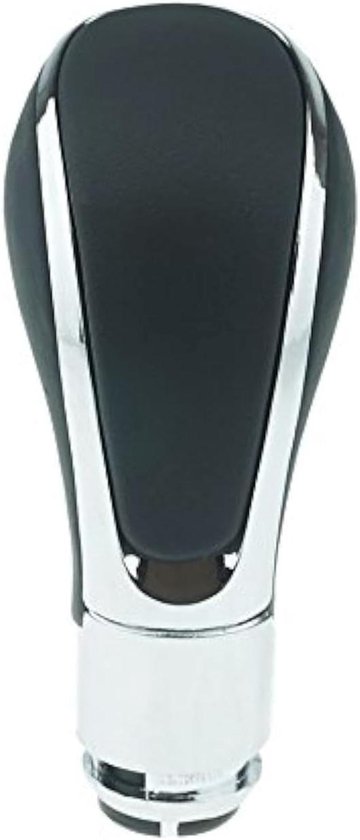 Versnellingspook Automatik - Chroomlook Leder - Auto Interieur - Plug en Play Montage - Rond - Rood van Merkloos