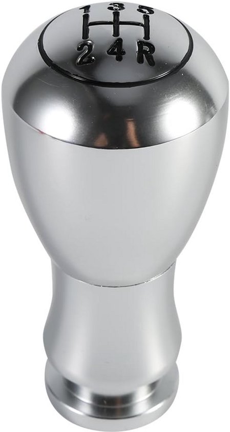 Versnellingspook Handvat Aluminium 5 Versnellingen Universeel Zilver van Merknaam: Autostyle