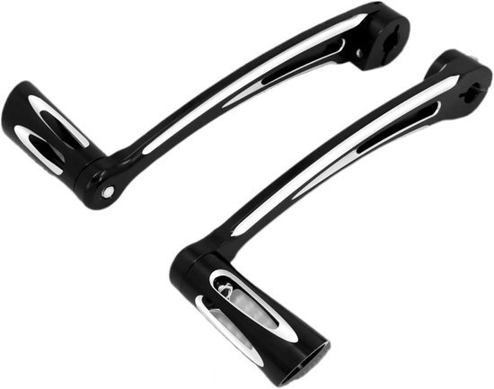 Versnellingspook Hendels - Schakelpedaal Set - Motorfiets Rijden - CNC 6061 T6 Aluminium - 500 g - Zwart