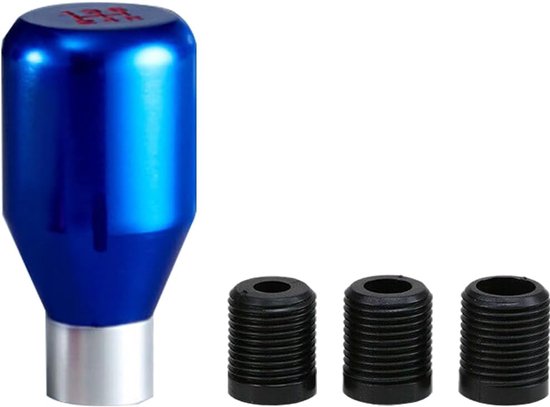 Versnellingspook Knop - Handmatige Pook - Auto Rijcomfort - Universele Pasvorm - 78 mm Lengte - Blauw