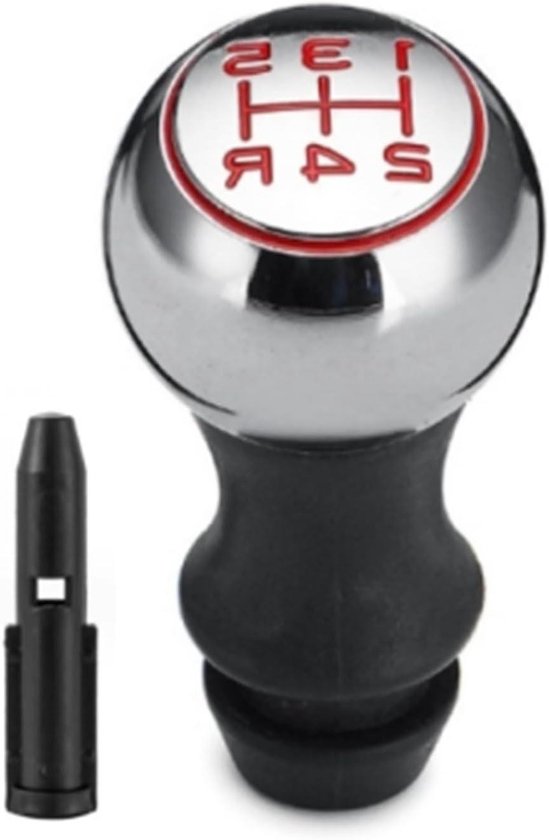 Versnellingspook Knop - Hendel Shifter Handvat - Auto Interieur - 5 Versnellingen - Rood van Merkloos