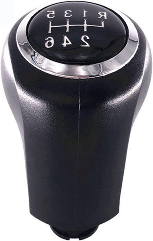 Versnellingspook Knop - Pookhoes Frame - Soepeler Schakelen - Verhoogde Wrijving - 5/6-Speed - Zwart Chroom
