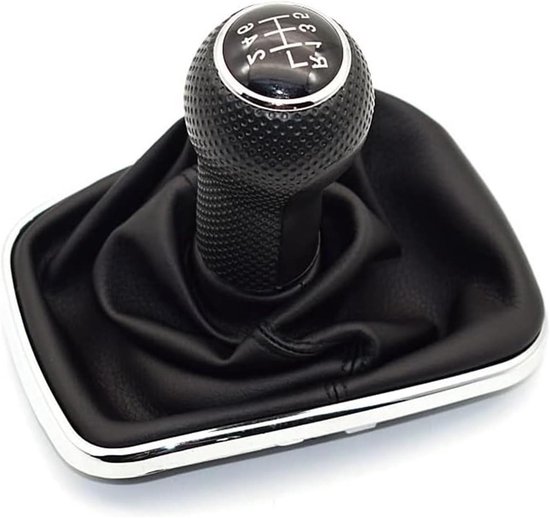 Versnellingspook Knop - Pookhoes Set - Auto Aanpassing - Ergonomisch Ontwerp - 12 Mm Gat - Zwart