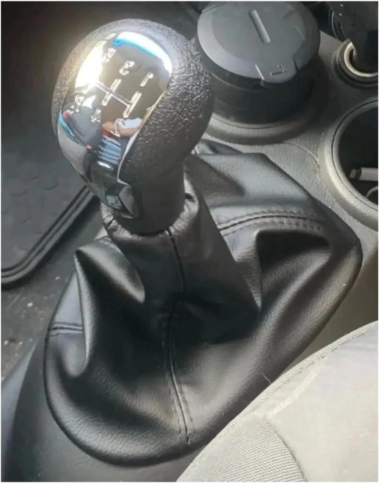 Versnellingspook Knop - Pookhoes Set - Auto Interieur - Ergonomisch Ontwerp - 5 Versnellingen - Chroom