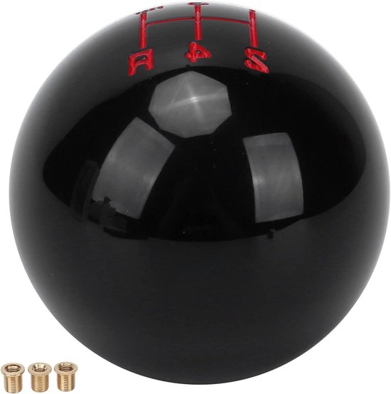 Versnellingspook Knop - Pookhoes Set - Auto Interieur - Universele Pasvorm - 5 Snelheden - Zwart