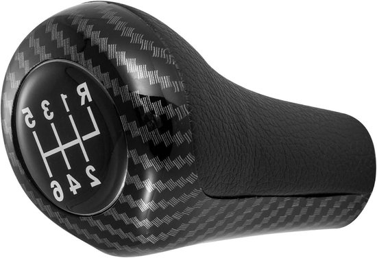 Versnellingspook Knop - Pookknop Handbak - Verbeteren Rijervaring - Ergonomisch Ontwerp - 6 Versnellingen - Zwart