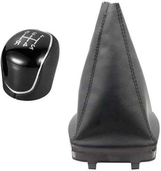 Versnellingspook Knop - Pookknop Handrem - Auto Interieur Upgrade - Ergonomisch Handball Design - 10x10mm - Zwart