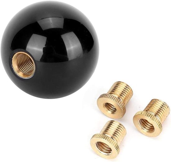 Versnellingspook Knop - Schakelhendel Auto - Auto Interieur Upgraden - Universele Pasvorm - 5-7 cm - Zwart