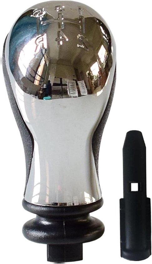 Versnellingspook Knop - Schakelhendel Handbal - Auto Interieur - 5 Snelheden Design - Universele Pasvorm - Chroom