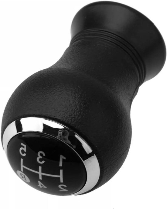 Versnellingspook Knop - Schakelhendel Handbal - Nauwkeurig Schakelen - Leer en Kunststof - 10 cm - Zwart