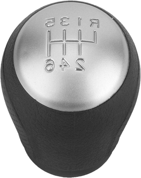 Versnellingspook Knop - Schakelhendel Hoes - Handgeschakeld Rijden - 6 Versnellingen Indicatie - 225 Gram - Zwart