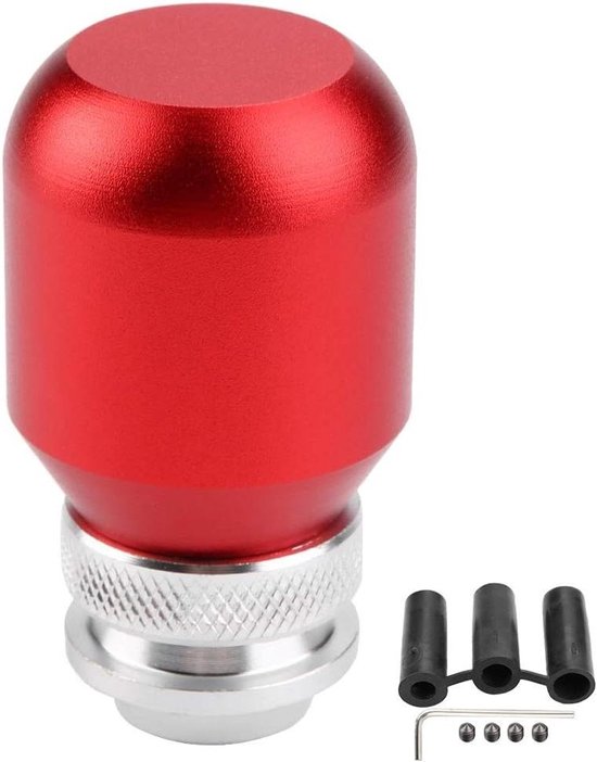 Versnellingspook Knop - Schakelhendel Pook - Auto Versnellen - Universeel Montage - 50 Gram - Rood