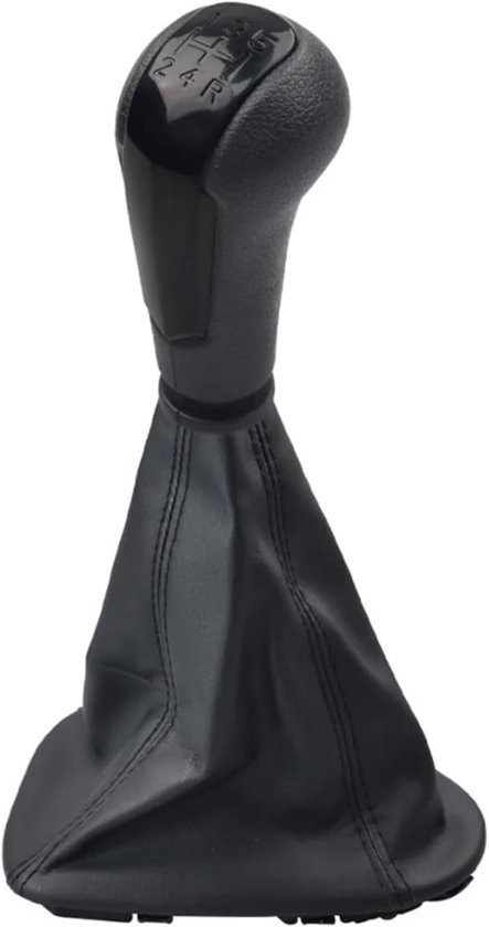 Versnellingspook Knop - Schakelhendel Set - Auto Interieur Upgrade - 5 Versnellingen Inclusief Hoes - 22x16x7 cm - Zwart van Merkloos