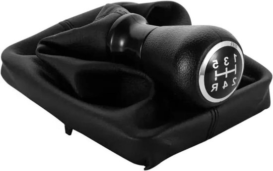 Versnellingspook Knop - Schakelhendel Set - Auto Interieur Upgrade - Ergonomisch Comfort - 5 Versnellingen - Zwart