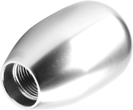 Versnellingspook Knop - Schakelknop Auto - Auto Interieur - Universeel Handmatig Type - 3 Adapters - Zilver