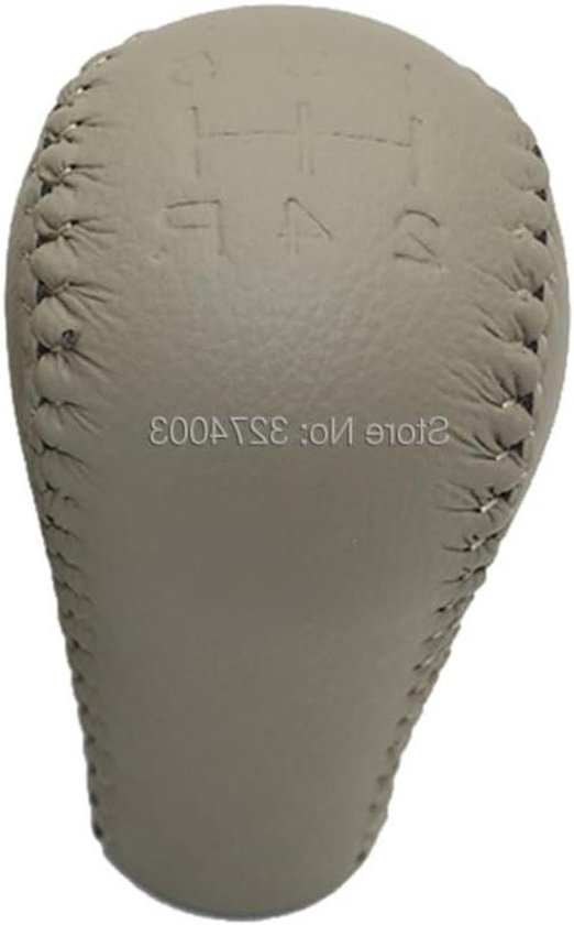 Versnellingspook Knop - Schakelknop Auto - Comfortabel Rijden - Hoogwaardig Materiaal - 5 Snelheden - Beige