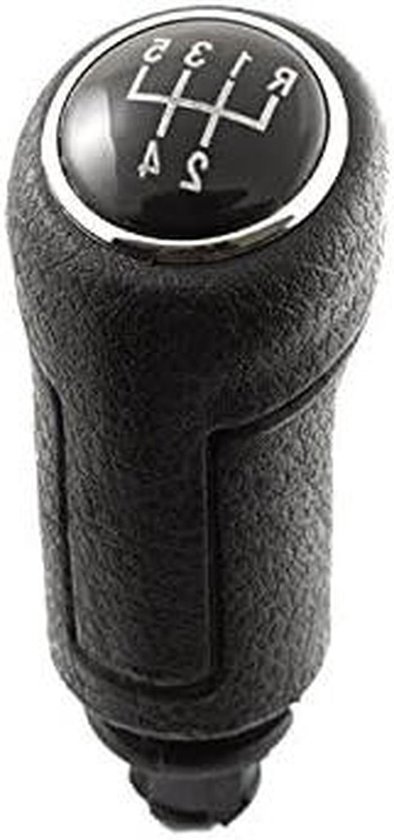 Versnellingspook Knop - Schakelknop - Auto Rijden - 5 Versnellingen - Plug en Play - Zwart Zilver