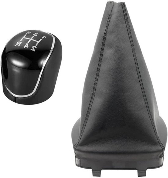 Versnellingspook Knop - Schakelknop Auto - Rijervaring Verbeteren - Soepele Grip - 5 Versnellingen - Zwart