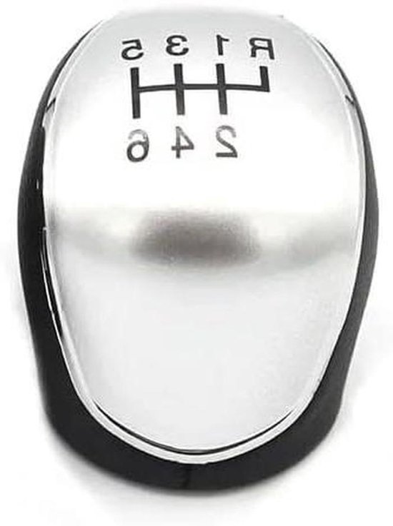 Versnellingspook Knop - Schakelknop Handbal - Rijcomfort Verbeteren - Ergonomisch R-vormig Design - 10x10 millimeter - Zilver