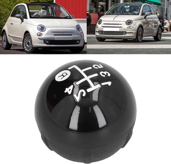 Versnellingspook Knop - Schakelknop Kit - Auto Interieur - 5-Versnellingen Gegraveerd - 1cm Montagegat van Merkloos