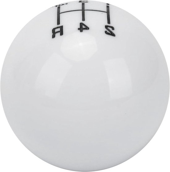 Versnellingspook Knop - Schakelknop Pook - Verbeteren Rijervaring - Universele Pasvorm - 54mm Diameter - Wit