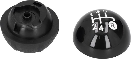 Versnellingspook Knop - Schakelknop Set - Rijervaring Verbeteren - 5-Versnellingen Gravering - 1 cm Diameter - Zwart