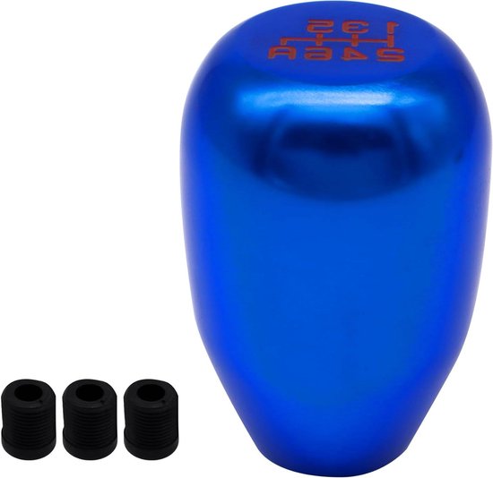 Versnellingspook Knop - Schakelpook Hendel - Auto Interieur - Universele Pasvorm - 5 Snelheden - Blauw