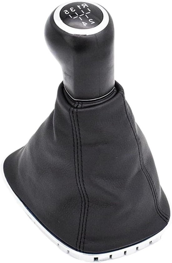 Versnellingspook met hoes - Schakelknop - Soepeler schakelen - Ergonomisch ontwerp - 5 versnellingen - Zwart