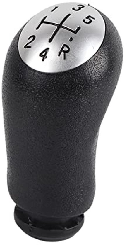 Versnellingspook - Pookknop - Auto Rijden - Ergonomisch Design - 5 Versnellingen - Zwart Zilver