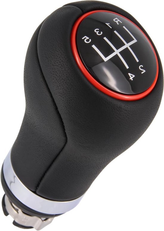 Versnellingspook - Schakelhendel - Auto Interieur - Plug & Play Installatie - 5 versnellingen - Zwart Rood van Merkloos