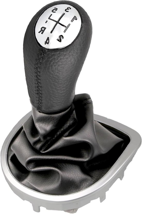 Versnellingspook - Schakelknop - Auto Interieur - 5 Versnellingen - 26x3 cm - Zwart van Merkloos