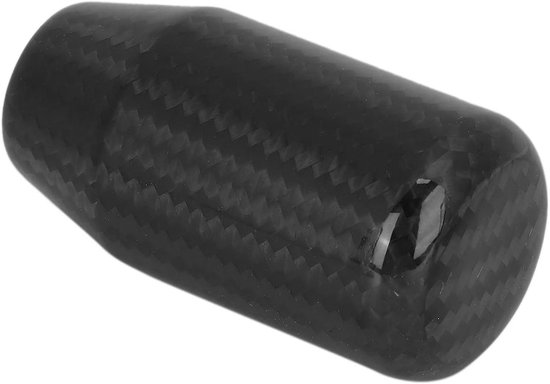 Versnellingspook - Schakelknop - Auto Interieur - Koolstofvezel Stijl - 9x4 cm - Zwart