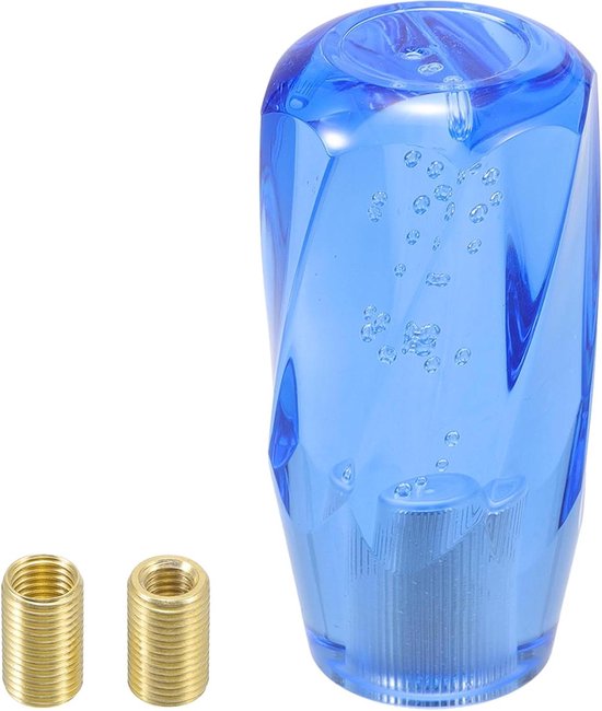 Versnellingspook - Schakelpook Knop - Auto Interieur - Universele Pasvorm - 10cm Stang - Blauw Acryl