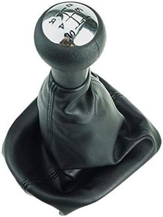 Versnellingspook Set - Schakelknop Zak - Auto Onderhoud - 5 Versnellingen - Reserveonderdeel - Chroom Zwart