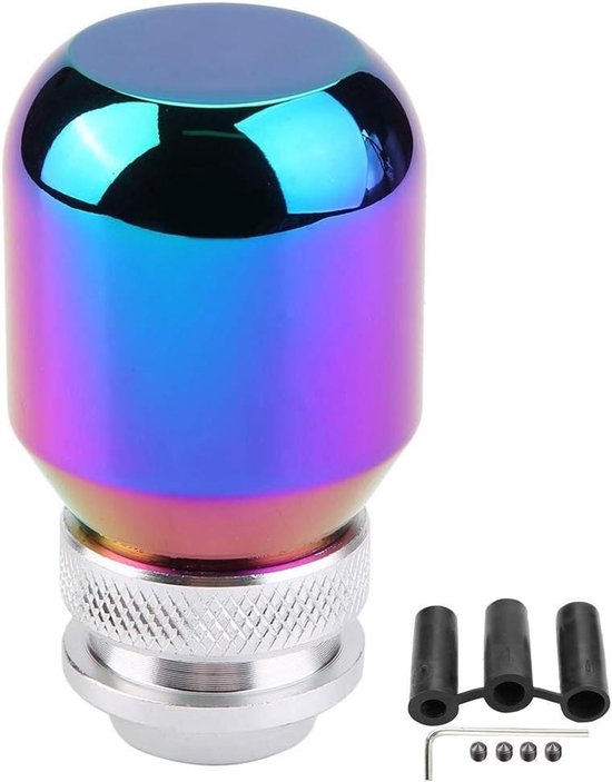Versnellingspook Tuning - Schakelknop Auto - Auto Interieur - Universele Pasvorm - 3 Adapters - Kleurrijk