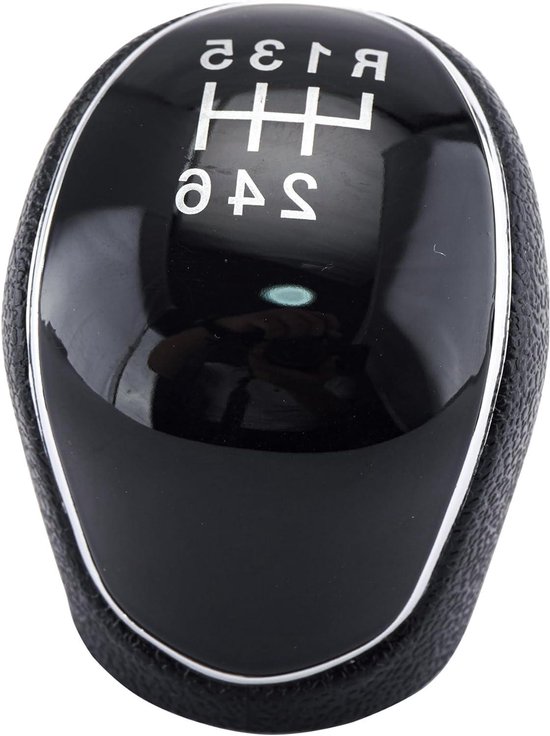 Versnellingspookknop 6 Versnellingen - Pookknop Auto - Comfortabel Rijden - Ergonomisch Ontwerp - 3 cm Gatdiameter - Zwart