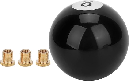 Versnellingspookknop 8-bal - Schakelknop Pook - Auto Interieur - 8 Bal Design - Universeel - Zwart