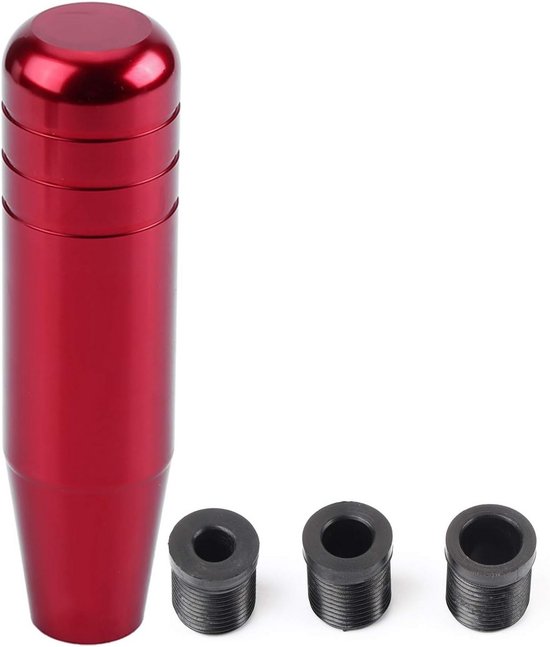 Versnellingspookknop Aluminium 13cm - Universele Handgeschakelde Schakelknop 5.1 inch - Rood van Merkloos