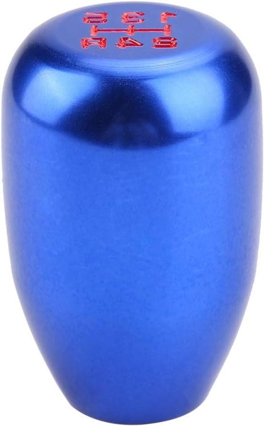 Versnellingspookknop Auto - Pookknop Handgeschakeld - Versnellingen Aanpassen - Metaal met Adapters - 8/10/12 mm - Blauw